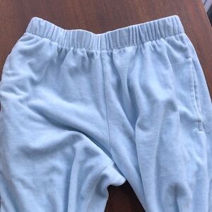 Brandy Melville Light Blue Cozy Track Joggers